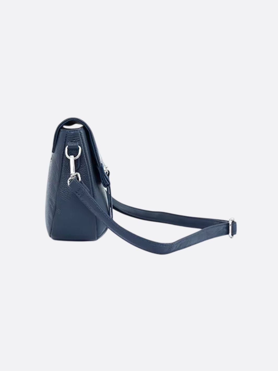 Rectangular leather shoulder bag