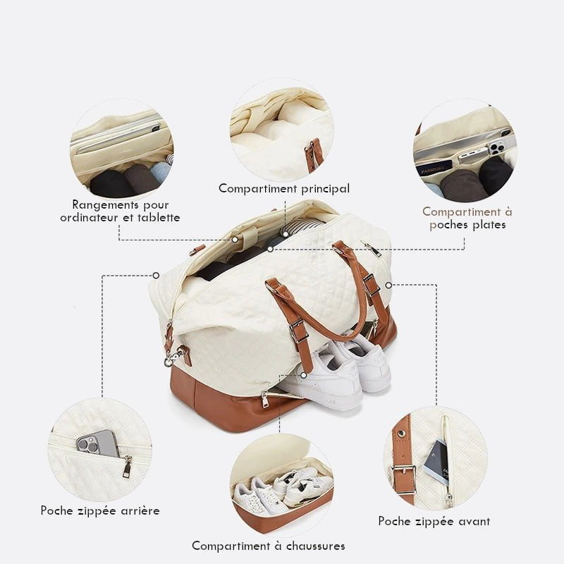sac de voyage matelassé femme